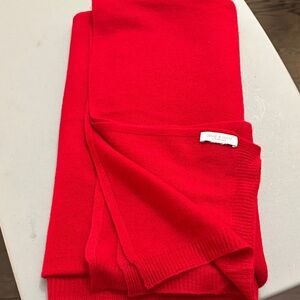 Deane & White Bright Red cashmere Scarf